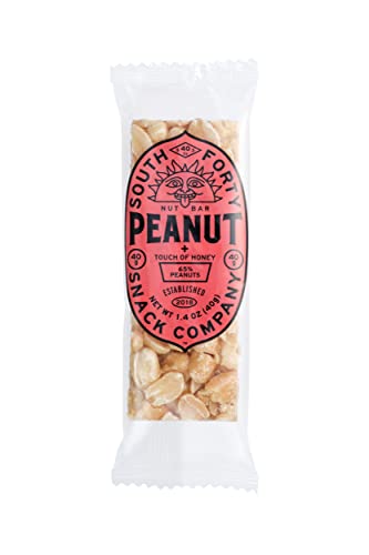 South 40 Snacks Crunchy Nut Bars, Peanut Bar, 40g (Pack of 12)