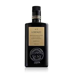 Barbera Lorenzo NÃƒâ€šÃ‚Â° 1 Organic Extra Virgin Olive Oil PDO Valli Trapanesi, 16.9 fl oz | Premium Sicilian EVOO from Organic Cerasuola Olives | Bold Fruity Flavor & Cold-Pressed Quality