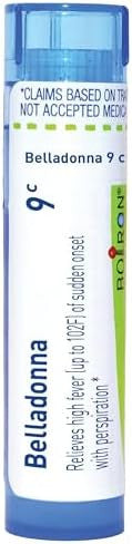 Boiron Belladonna 9C For High Fever Of Sudden Onset With Perspiration 80 Pellets