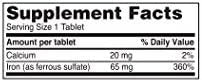 Ferrous Sulfate 325Mg Iron Supplement (2-Pack) Iron Pills 100 Iron Tablets Per Bottle 2-Pack