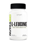 Nutrabio L-Leucine Supplement - Optimal Amino Acid For Muscle Growth & Recovery - Naturally Fermented Free Form Leucine Amino Acids Supplement- Vegan Non-Gmo Gluten Free - 400Mg 180 Capsules