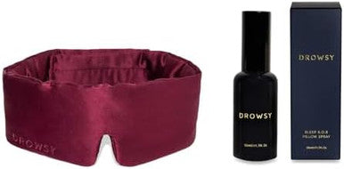 Drowsy Deep Sleep Bundle Sleep This Season. Luxury Silk Sleep Mask Drowsy La Vie En Rouge Sleep Mask And Drowsy Deep Sleep Sos Pillow Spray