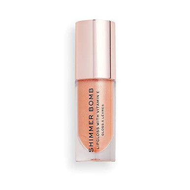 Revolution Beauty London Makeup Revolution Shimmer Bomb Lip Gloss Infused With Vitamin E Shimmery Finish Available In 6 Shades Starlight 4.5Ml