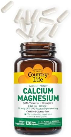 Country Life Target-Mins Calcium Magnesium With Vitamin D Complex For Total-Body Utilization And Osteoporosis Prevention