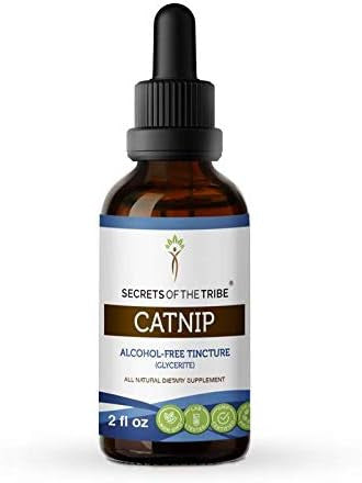 Secrets of the Tribe Catnip Tincture Alcohol-Free Extract, Nepeta Cataria Improves Sleep Quality 2 oz