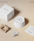 Melodysusie Rechargeable White Noise Machine For Sleep Travel & Salon With Wooden Stand Sound Machine With 31 Soothing Sounds Multi-Night Light 32 Volumes & 4 Timers For Baby Adult