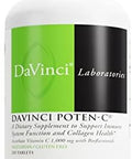 Davinci Labs Potenc Support Immune System Function & Collagen Health Vitamin C Calcium Magnesium Zinc Potassium Manganese & Bioflavonoids Vegetarian Gluten 250 Tablets