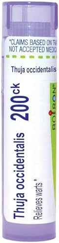 Boiron Thuja Occidentalis 200Ck Homeopathic Medicine For Warts 80 Pellets (Packaging May Vary)