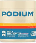 Podium Nutrition Training Salt + Electrolytes Powder Blue Raspberry Post Workout Hydration & Muscle Recovery Support Electrolyte Drink Magnesium Potassium Calcium & Sodium Salts 30 Servings