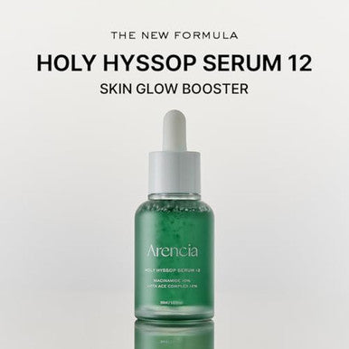 Arencia Hyssop Glow Serum, 10% Niacinamide, 12% Vitamin A,C,E - Hydrating, Moisturizing, Anti-Aging Serum For Korean Glass Skin