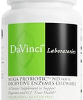 Davinci Labs Mega Probiotic Nd Digestive Enzymes Chewable Helps Support Digestive Health With Probiotics & Digestive Enzymes Orange Flavor 30 Chewable Tablets