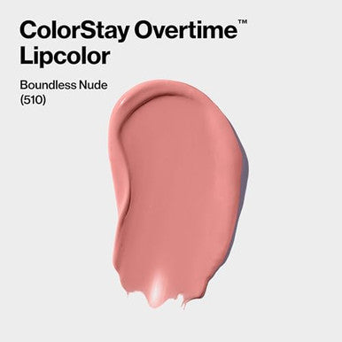 Revlon Liquid Lipstick With Clear Lip Gloss Colorstay Overtime Lipcolor Dual Ended With Vitamin E 510 Boundless Nude 0.07 Fl Oz