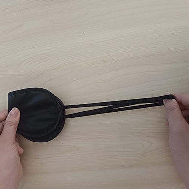 Medsuo Comfortable Soft Sleep Eye Masks Shade Cover Lightweight Sleeping Blindfold For Men And Women Suitable For Travel Sleep Or Party Supplies (Black) 3Pcs