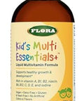 Flora Kids Multi Essentials+ Liquid Multivitamin Formula 13 Essential Vitamins & Minerals 7.6 Fl Oz