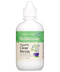 NuNaturals Organic Liquid Stevia Sweetener, Clear Unflavored, Plastic, 4oz