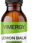 Vimergy USDA Organic Lemon Balm Tincture Herbal Supplement Can be Used in Tea Non GMO Alcohol Free