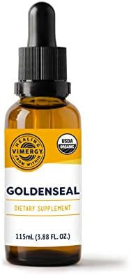 Vimergy Goldenseal Fast-Absorbing Water Extract 2000Mg Herbal Equivalent Usda Certified Organic Vegan Kosher 115 Ml (57 Servings)