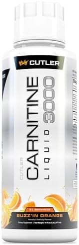 Cutler Nutrition Liquid Lcarnitine Supplement With Acetyl Lcarnitine & Lcarnitine Tartrate Forms Pre Workout Formula For Optimal Absorption Energy & Muscle Support Buzz'In Orange Flavor