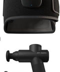 Hyperice Venom 2 Back Wrap and Hypervolt Go 2 in Black Pre and Post Workout Recovery Combination