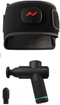 Hyperice Venom 2 Back Wrap and Hypervolt Go 2 in Black Pre and Post Workout Recovery Combination
