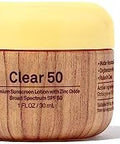 Sun Bum Spf 50 Clear Face Sunscreen With Zinc Oxide Broad Spectrum Moisturizing Facial Sunblock With Vitamin E Hawaii 104 Act Compliant (Octinoxate & Oxybenzone ) Travel Friendly 1 Oz