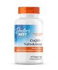 Doctor'S Best Coq10 100 Mg Nattokinase 2000 Fu Supplement - Coenzyme Q10 And Nattokinase Caps For Men & Women Supports Heart Health & Circulation Support Gluten Free Vegan 60 Veg Capsules