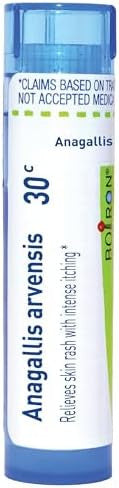 Boiron Anagallis Arvensis 30C For Skin Rash With Intense Itching 80 Pellets