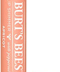 Burt'S Bees Lip Balm Moisturizing Lip Shimmer For Women For All Day Hydration With Vitamin E & Coconut Oil 100% Natural Apricot 0.09 Ounce