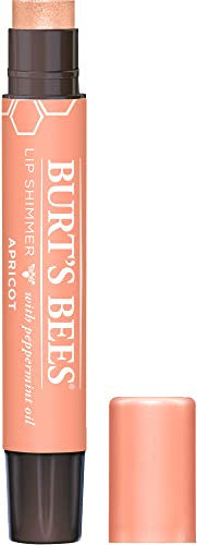 Burt'S Bees Lip Balm Moisturizing Lip Shimmer For Women For All Day Hydration With Vitamin E & Coconut Oil 100% Natural Apricot 0.09 Ounce