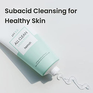 Heimish All Clean Green Foam Moisturizing Face Cleanser Hydrating Gentle Gel Cleanser Daily Face Wash For Sensitive Skin With Amino Acid P.H 5.5 For Double Cleansing Korean Skincare 5.3Oz/150G