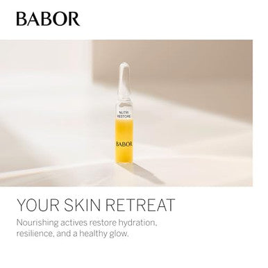 Babor Nutri Restore Restorative Serum Ampoules For The Face For Intensely Nourished And Healthy Skin Vegan Formula With Amino Acids And Argan Oil Ampoule Concentrates 7 X 2 Ml