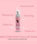 Camille Rose Mint Condition Style And Set FoamWith Aloe Vera And Sea MossFor Extra HoldFrizz ShineAnd All Hair Types8 Fl Oz