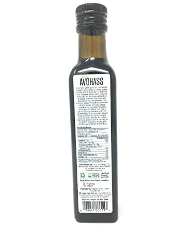 Avohass Organic Avocado Oil, 8.5 Fz