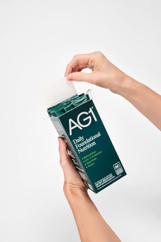 Ag1 Athletic Greens Powder Supplement Improve Gut Health Multivitamin Probiotic Gluten Vegan And Keto Friendly 75 Vitamins (Travel Packs 14 Count) Classic Formula