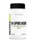 Nutrabio R-Lipoic Acid Supplement 200Mg Active Stabilized R-Ala - Optimized Alpha Lipoic Acid Formula For Better Absorption To Support Health And Wellness 60 Capsules