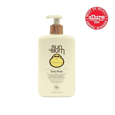 Sun Bum Daily Spf 50 Sunscreen Body Lotion Broad Spectrum Moisturizing Sunblock With Vitamin E Vegan And Hawaii 104 Act Compliant (Octinoxate & Oxybenzone ) Dermatologist Tested 8 Fl Oz