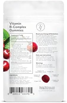 Barker Wellness Vitamin BComplex and Vitamin D3 + K2 Gummies Bundle