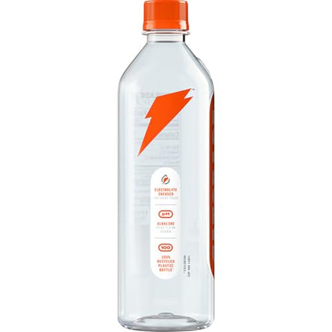 Gatorade Water, 20 fl oz Bottle, Unflavored, Alkaline, Electrolyte Infused