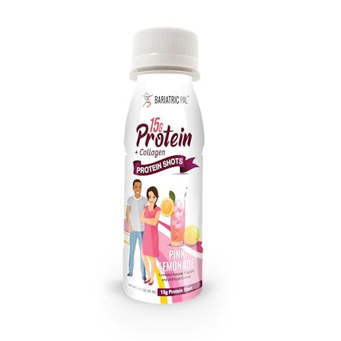 Bariatricpal Readytodrink 15G Whey Protein & Collagen Shots Pink Lemonade (24 Bottles)