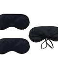 Medsuo Comfortable Soft Sleep Eye Masks Shade Cover Lightweight Sleeping Blindfold For Men And Women Suitable For Travel Sleep Or Party Supplies (Black) 3Pcs
