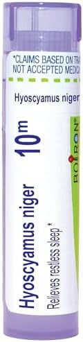 Boiron Hyoscyamus Niger 10M Homeopathic Medicine For Restless Sleep 80 Pellets