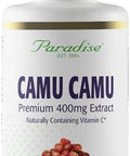 Paradise Herbs Organic Camu Camu Extract 400 Mg Rich In Vitamin C Pure & Potent Gluten Nongmo Vegan 60 Capsules