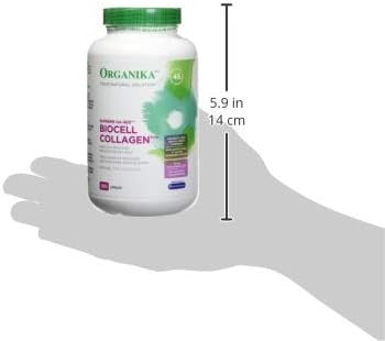 Organika Biocell Collagen- Type 2 Collagen, Hyaluronic Acid, Chondroitin Sulfate, Joint Support- 180Caps