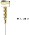 Healeved Ear Massage Acupoint Detecting Pen With Flexible Spring Roller Copper Probe For Precise Therapy And Facial Acupoint Stimulation 4.92X1.37X0.59In