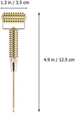 Healeved Ear Massage Acupoint Detecting Pen With Flexible Spring Roller Copper Probe For Precise Therapy And Facial Acupoint Stimulation 4.92X1.37X0.59In