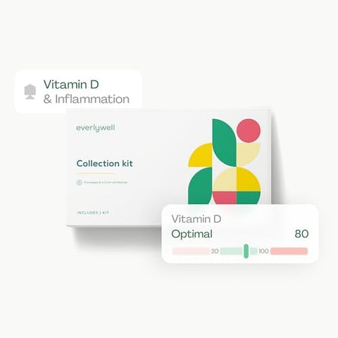 Everlywell Vitamin D + Inflammation Test Athome Collection Kit Accurate Results From A Clia Lab Within Days Ages 18+