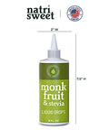 Natrisweet Monk Fruit Stevia Liquid Drops, 8 fl oz, Stevia Monk Fruit Sweetener Liquid Without Erythritol, No Fillers, Zero Calorie, Zero Carbs Stevia Monkfruit Sweetener for Coffee, Tea, Drinks