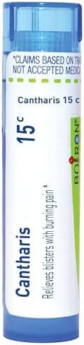 Boiron Cantharis 15C For Blisters With Burning Pain 80 Pellets