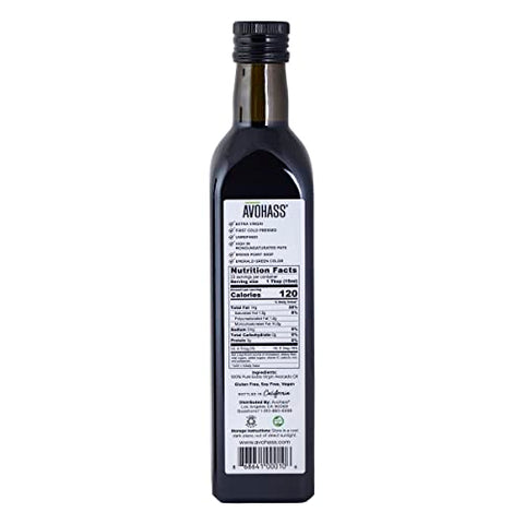 Avohass Kenya Extra Virgin Avocado Oil 2 Pack 16.9 fl oz Bottles Unrefined First Cold Pressed Non GMO