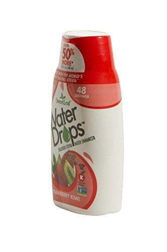 Sweetleaf Water Drops - Strawberry Kiwi Water Enhancer Sugar Sweet Leaf Stevia Water Flavoring Drops 1.62 Oz Ea (Pack of 2)